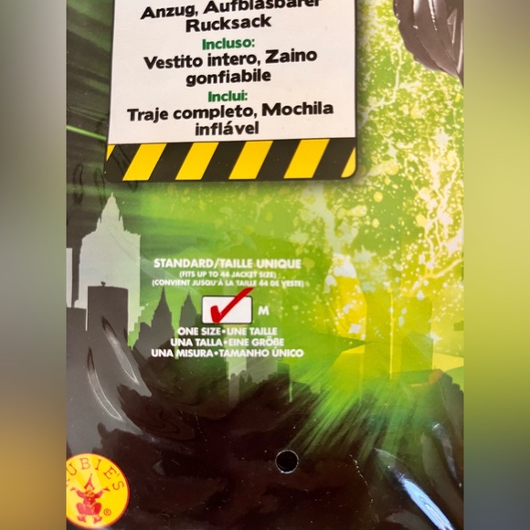 Adult Ghostbusters Costume with Inflatable Backpack - Picture 2 of 2